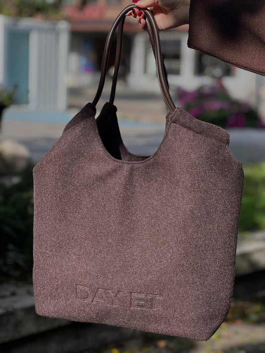 Day Woolen Tote-choco