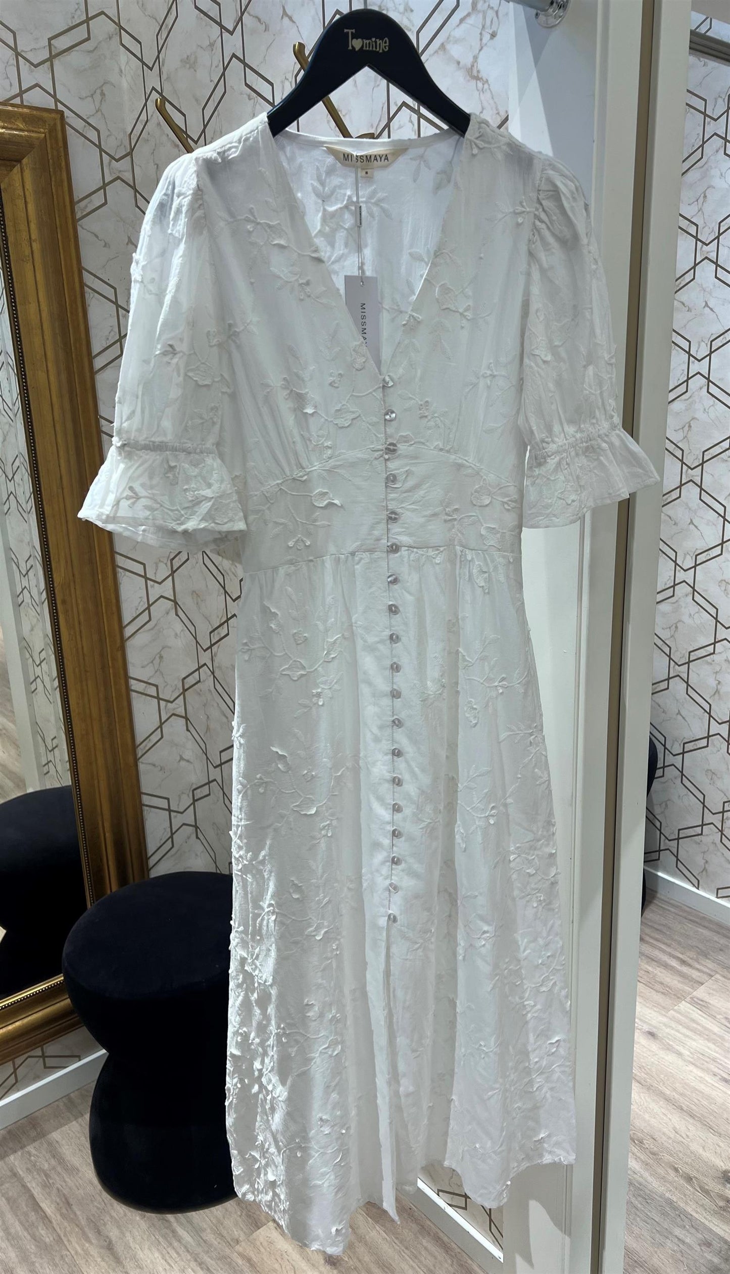 Andrea Dress-Antique white