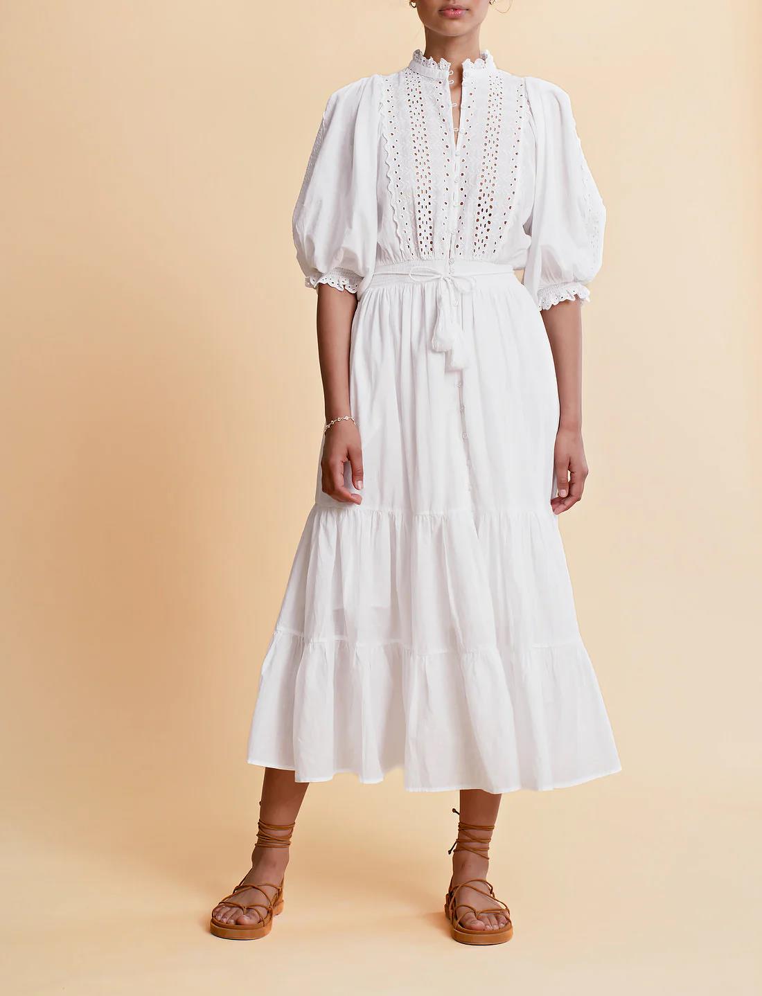 Cotton Slub Midi white-069