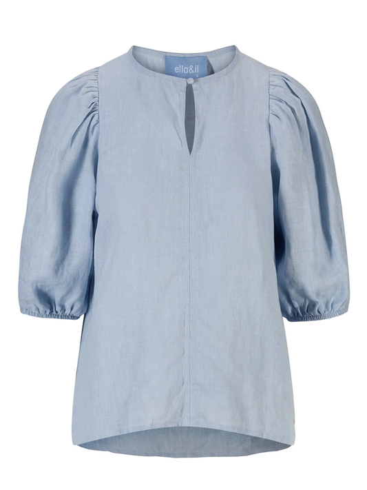 Anna linen top-kentucky blue