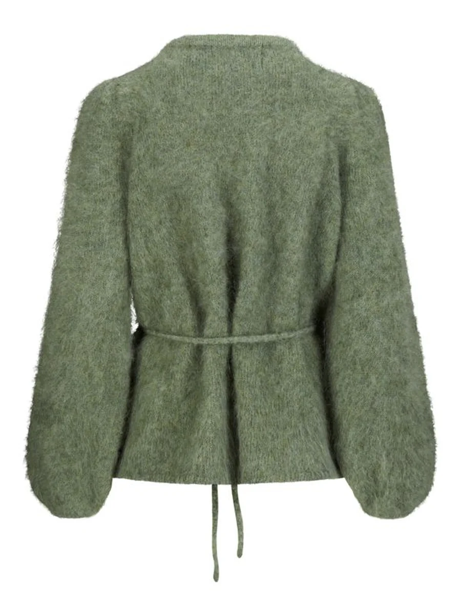 Fredrikke Chunky cardigan-sage green