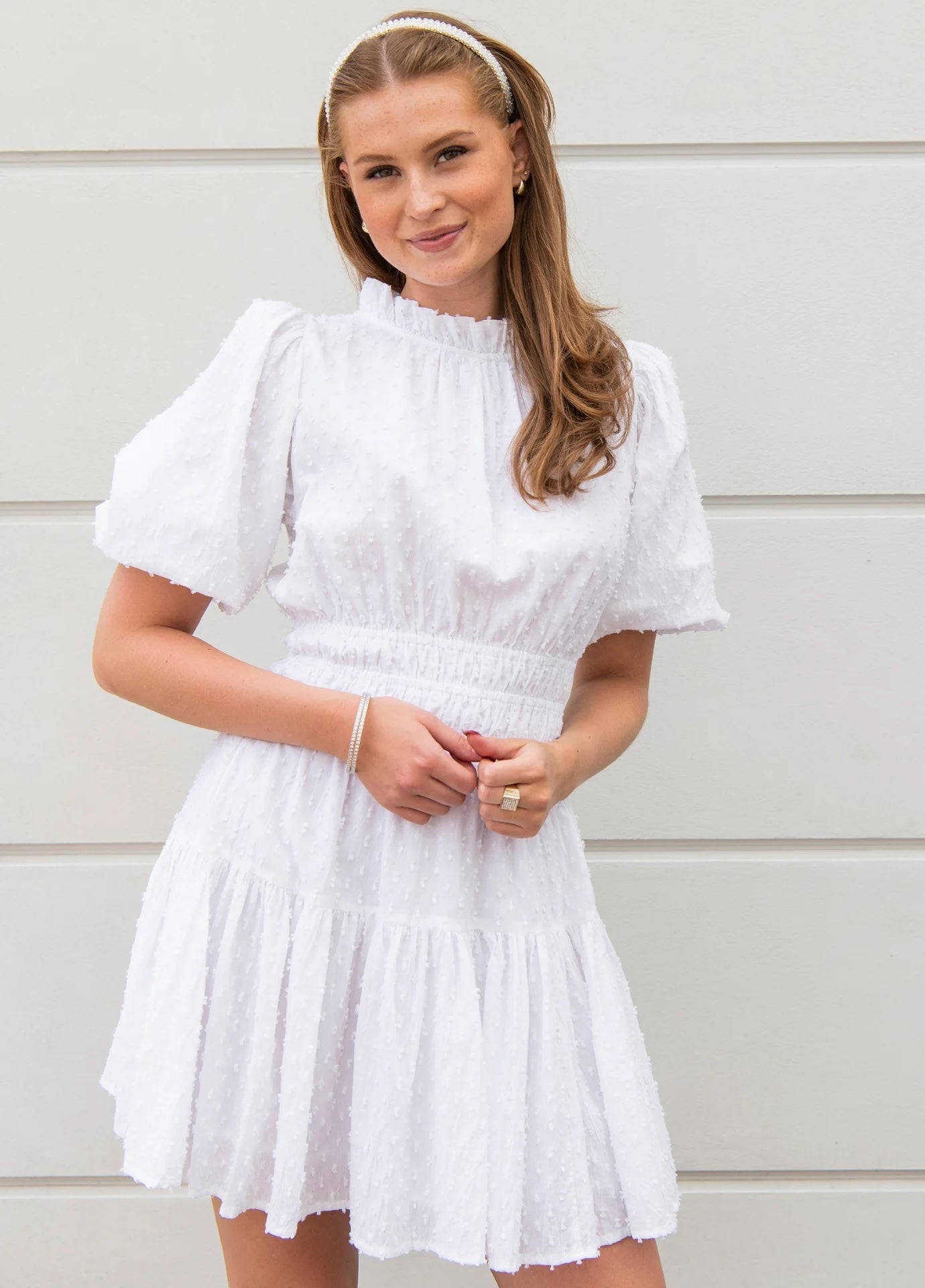 Louann Dress- pure white