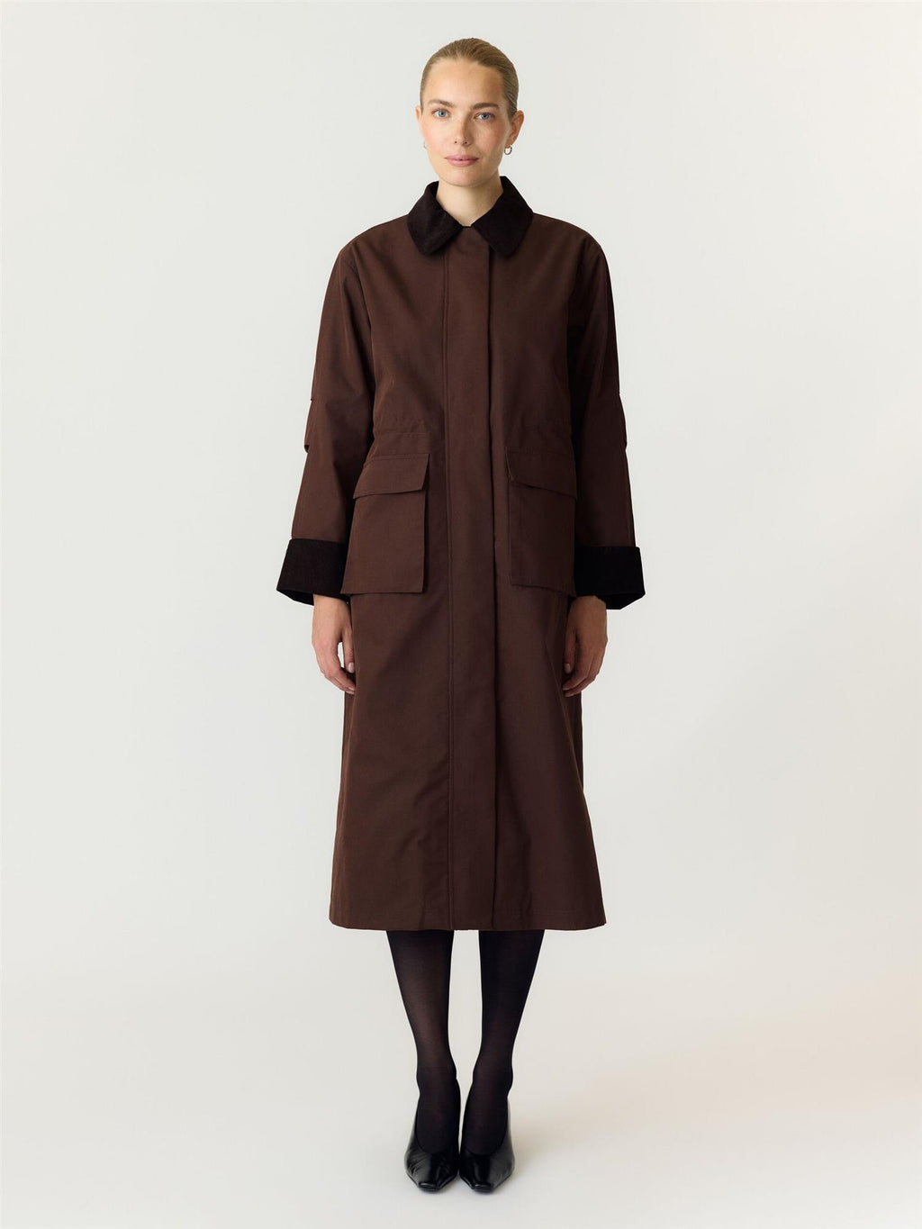 Yasanca LS Parka Coat-coffee