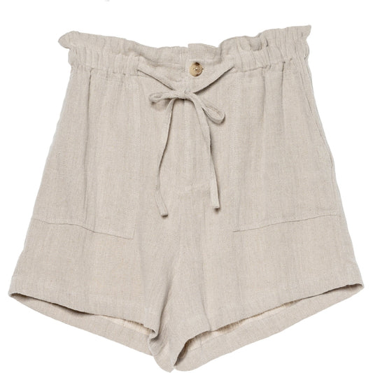 Lumi linen shorts-beige