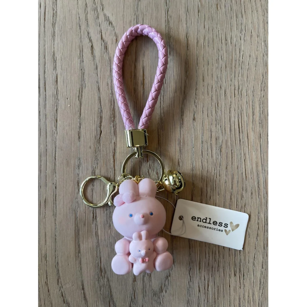 Bag charm - lys rosa