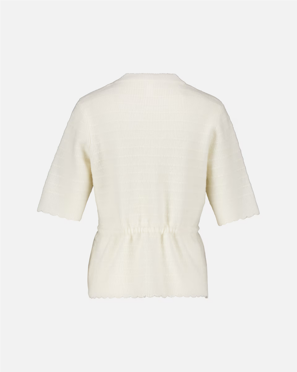YASHellis Ss Knit Pullover-star white