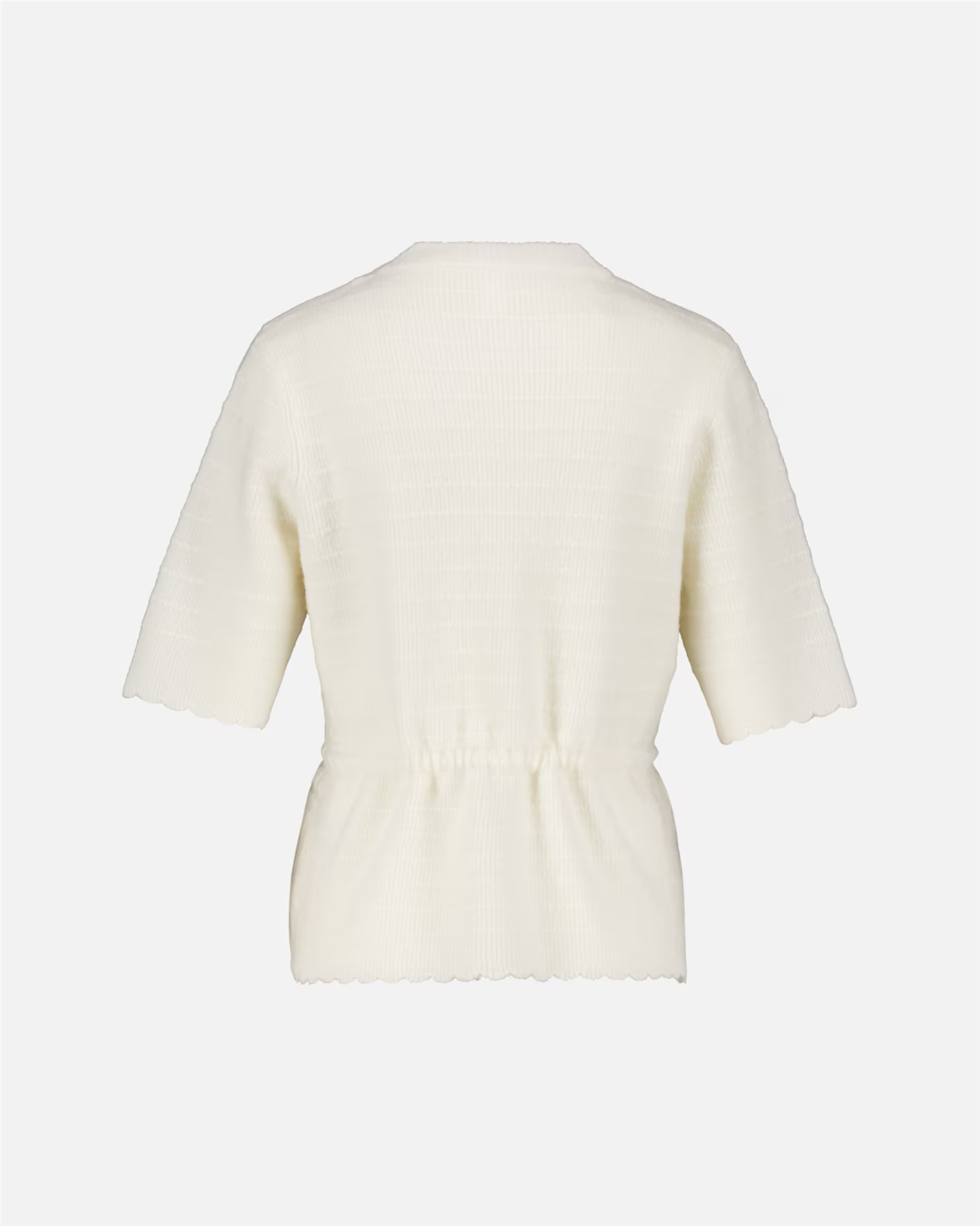 YASHellis Ss Knit Pullover-star white