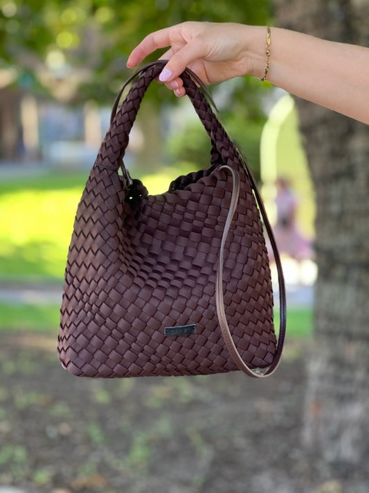 Day Braiding Handbag-choco