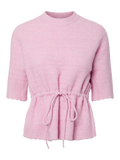 YASHellis Ss Knit Pullover-pink lady
