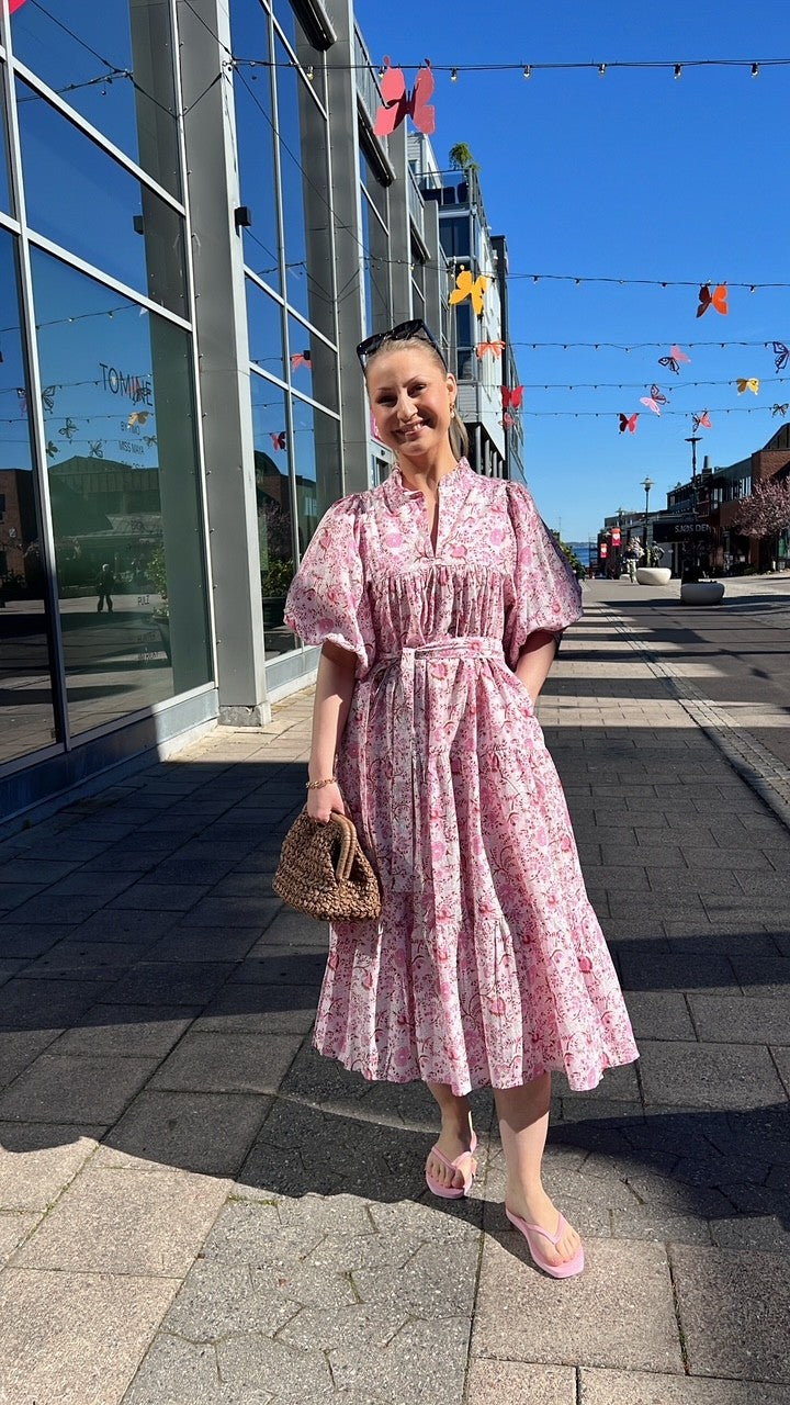 Tia kjole-rosa-brun