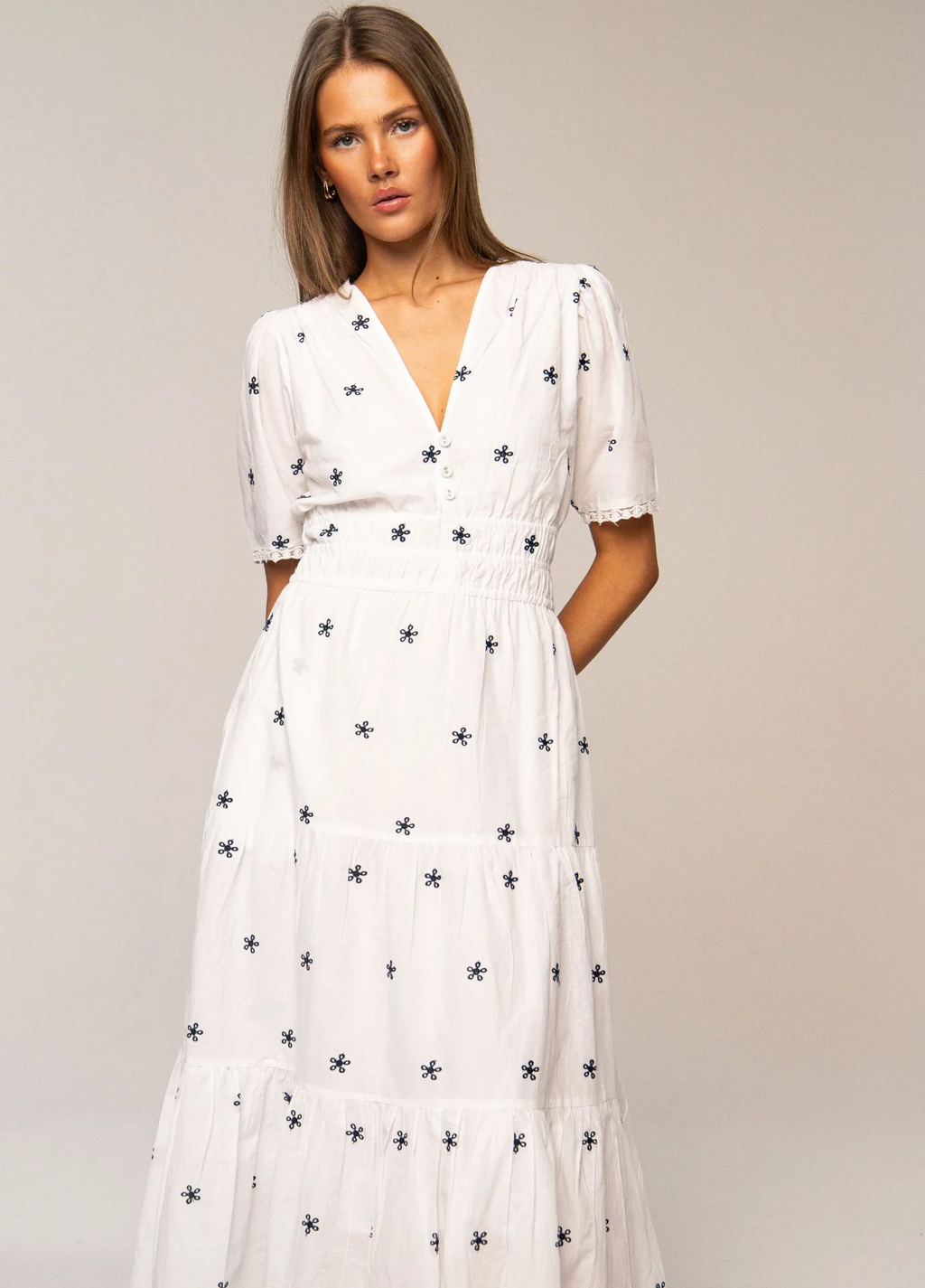 Mina dress -blue kiss