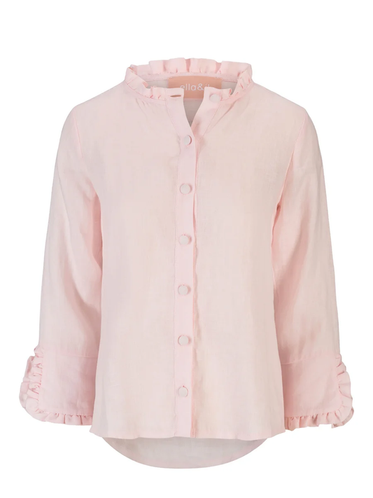 Clarion linen shirt-festival bloom