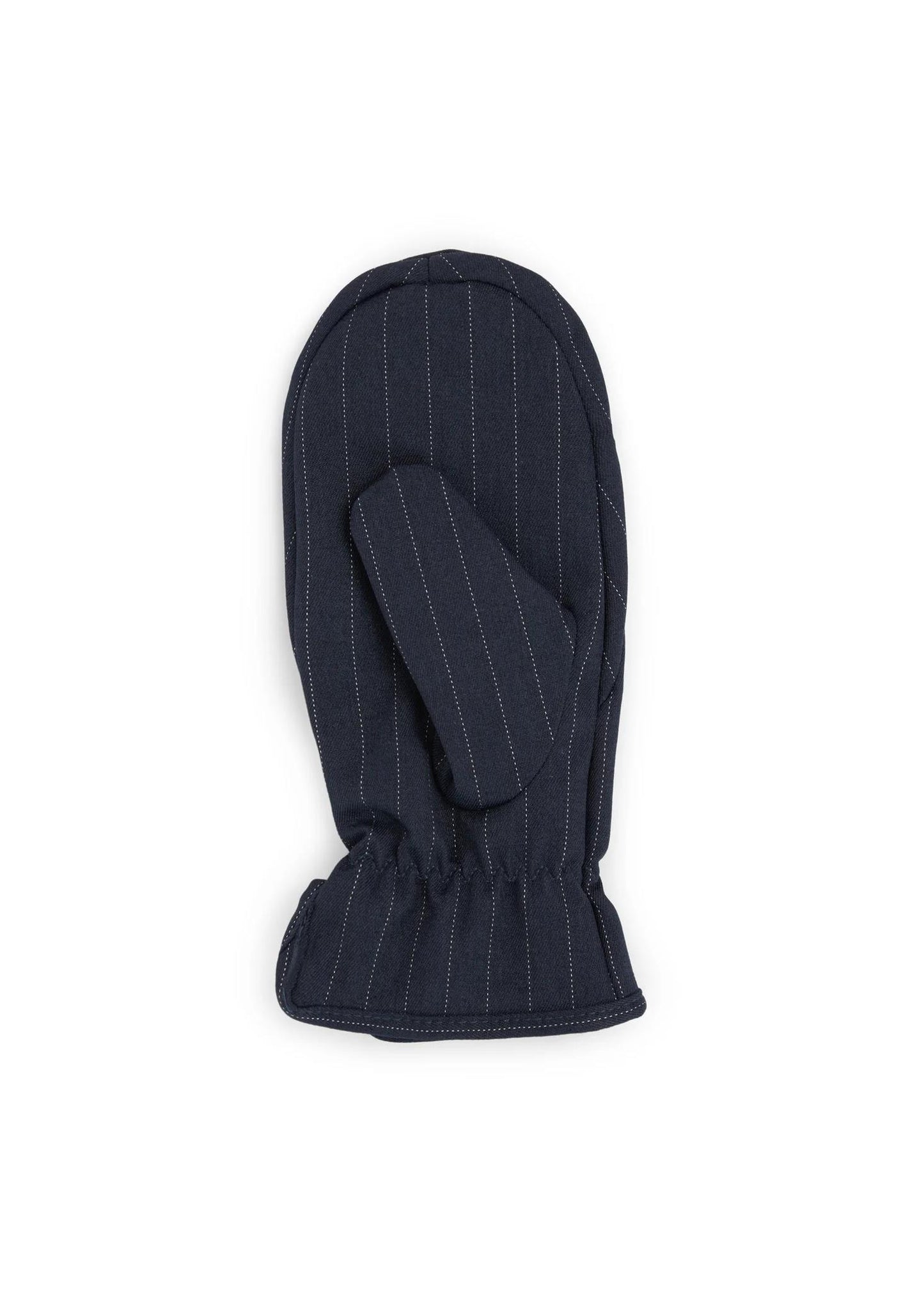 Mittens - navy pinstripe