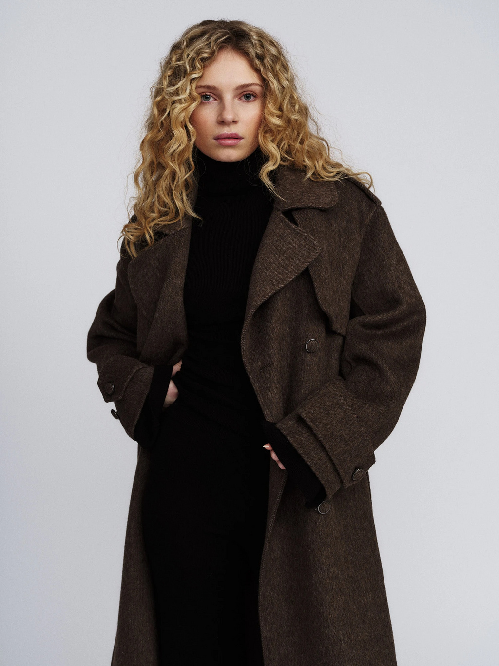 Yua coat - dark brown