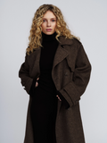 Yua coat - dark brown