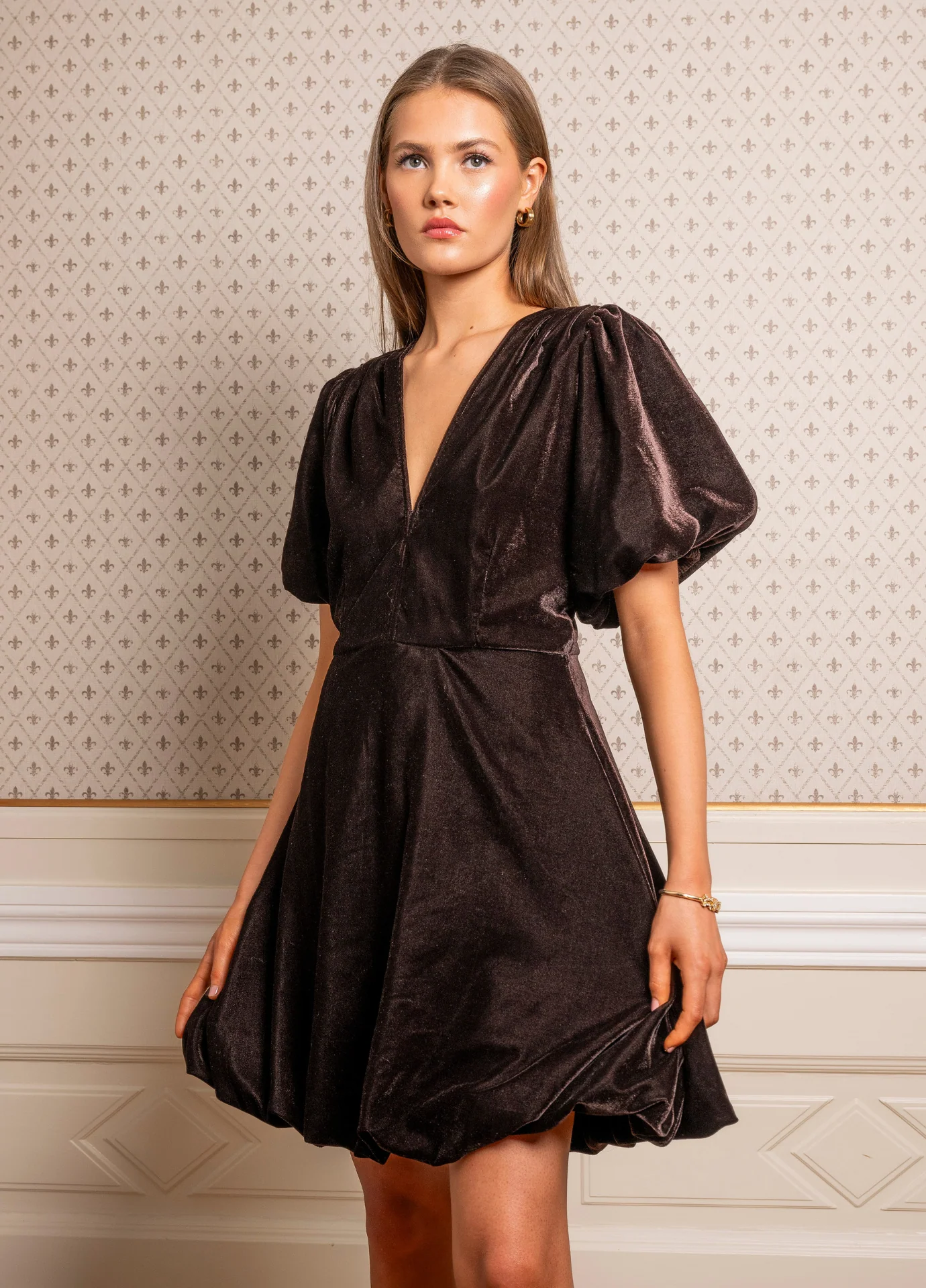 Blake Dress velvet toffee