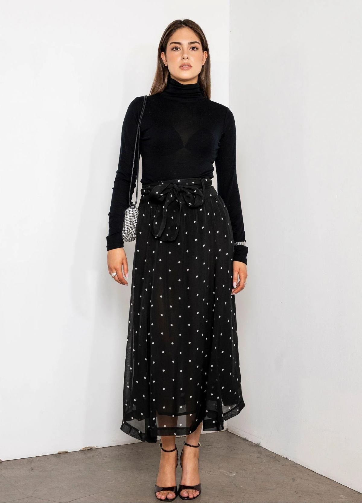 Vanja Skirt-Black pearl