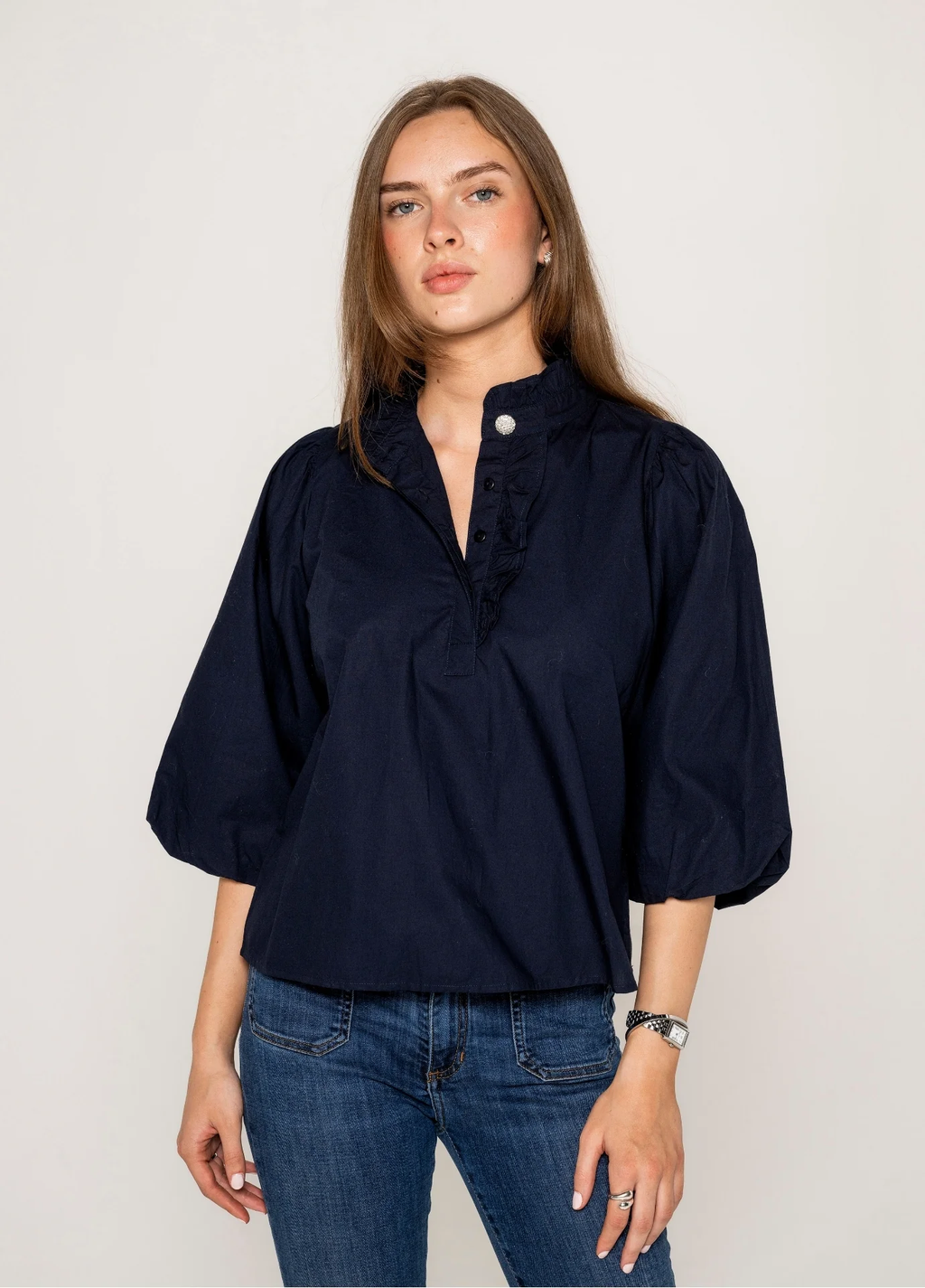 Ella blouse -marine