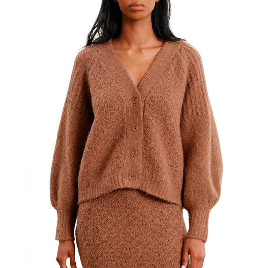 Soft Knit Cardigan-brown