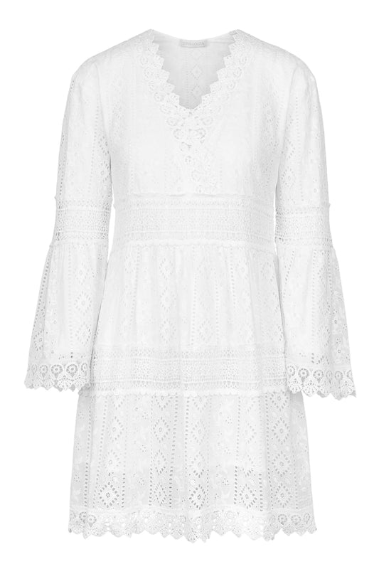 Suzanne mini dress-white