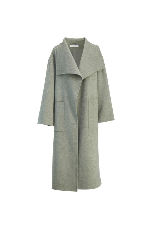 Lana coat-army melange