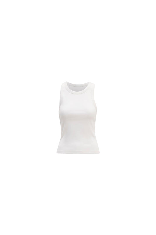 Pia Rib Singlet-ecru