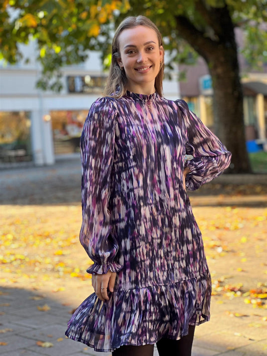 PZSariah Dress-purple printed