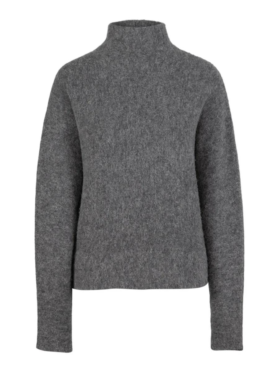 Luca alpaca sweater-grey melange