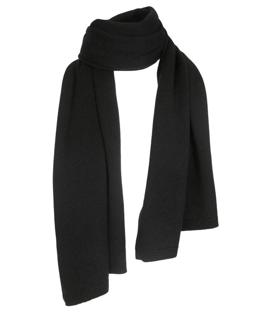 Saga merino scarf-black