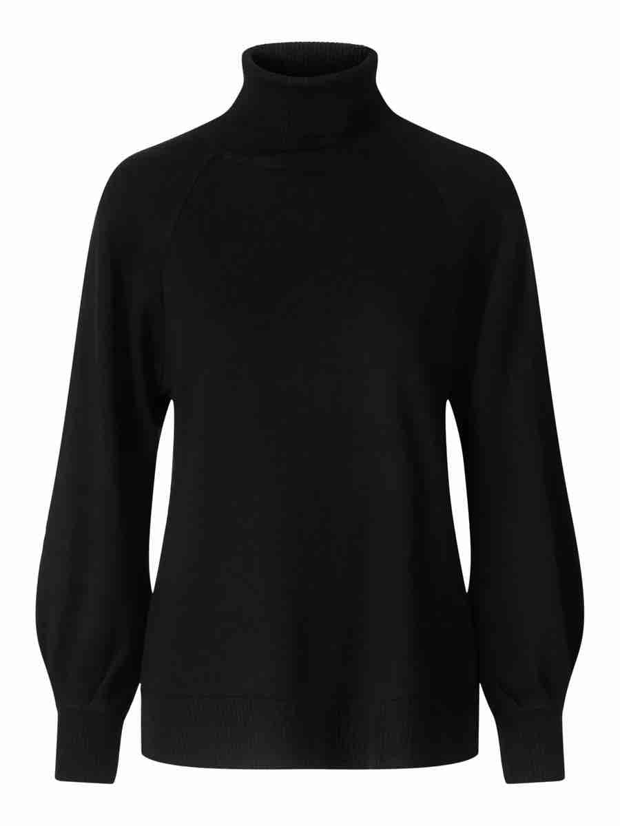 Minken merino sweater-black