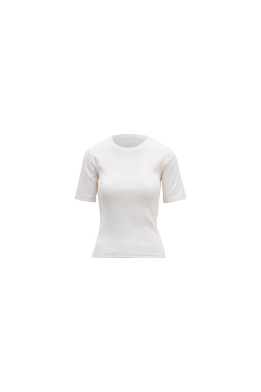 Pippa Rib Tee-ecru