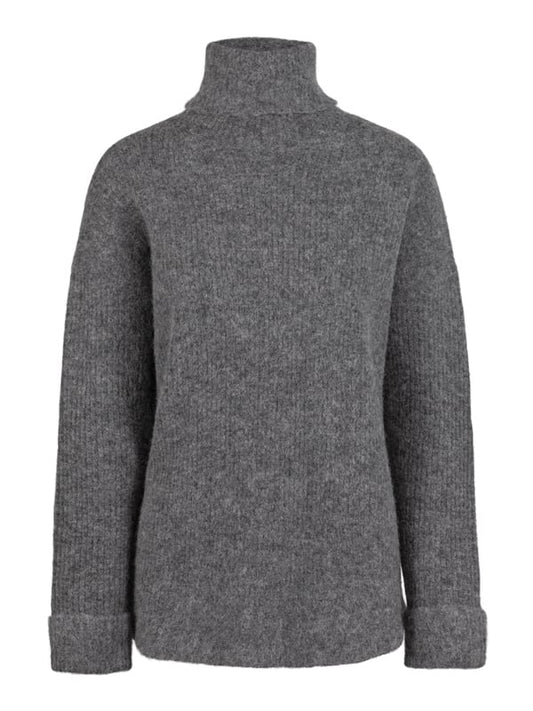 Mimi alpaca sweater-grey melange