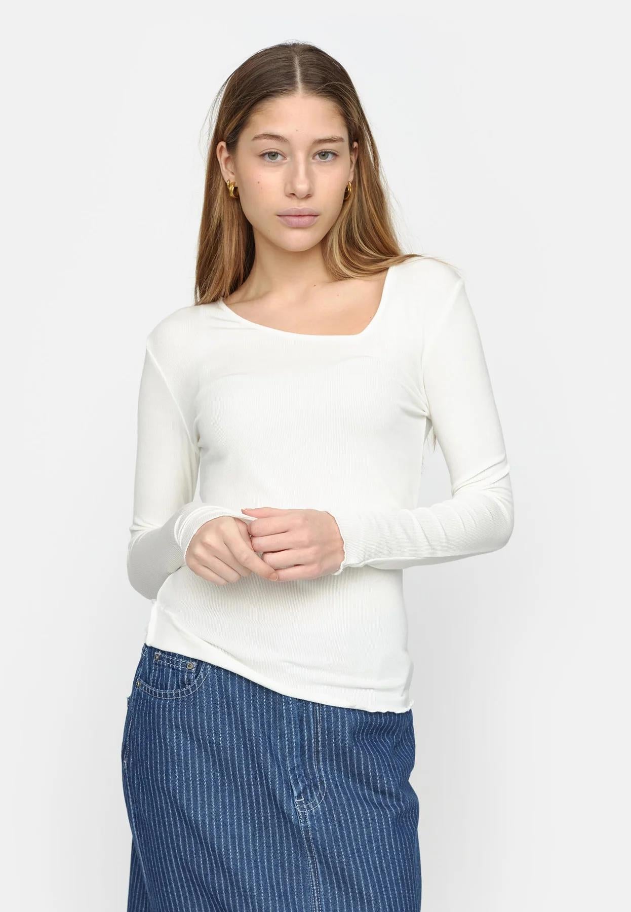 SRFenja Asymmetrical Top-snow white