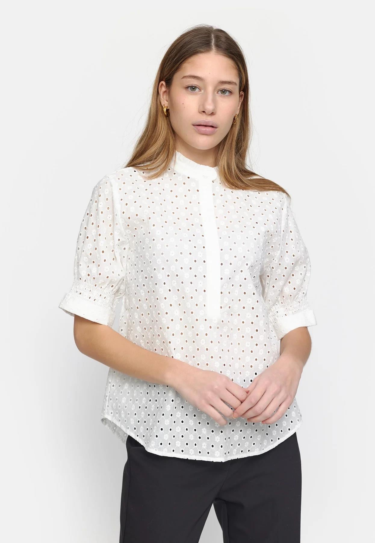 SRMarine Blouse -snow white